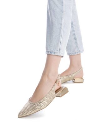 Women's Braided Slingback Flats By XTI