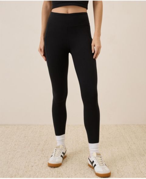 Женские легинсы Pact Cotton On the Go-To с карманом, цвет: Чёрный