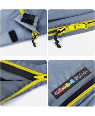 Envelope Cotton Sleeping Bag for Adults and Kids 3-4 Season Lightweight Waterproof Camping Sleeping Equipment