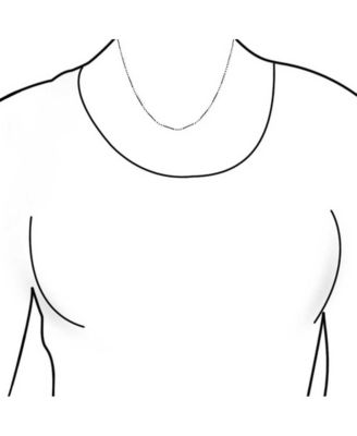 Bead Bar Ball 1.5MM Sterling Silver Chain Necklace for Nickel-Free Italy Made