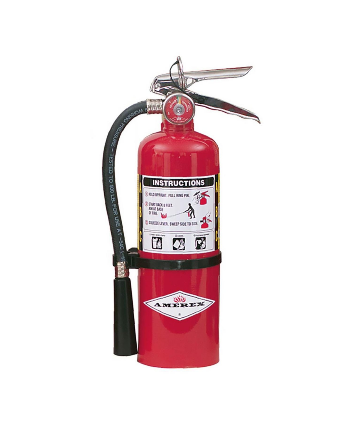 B424, 5lb Abc Dry Chemical Class A B C Fire Extinguisher