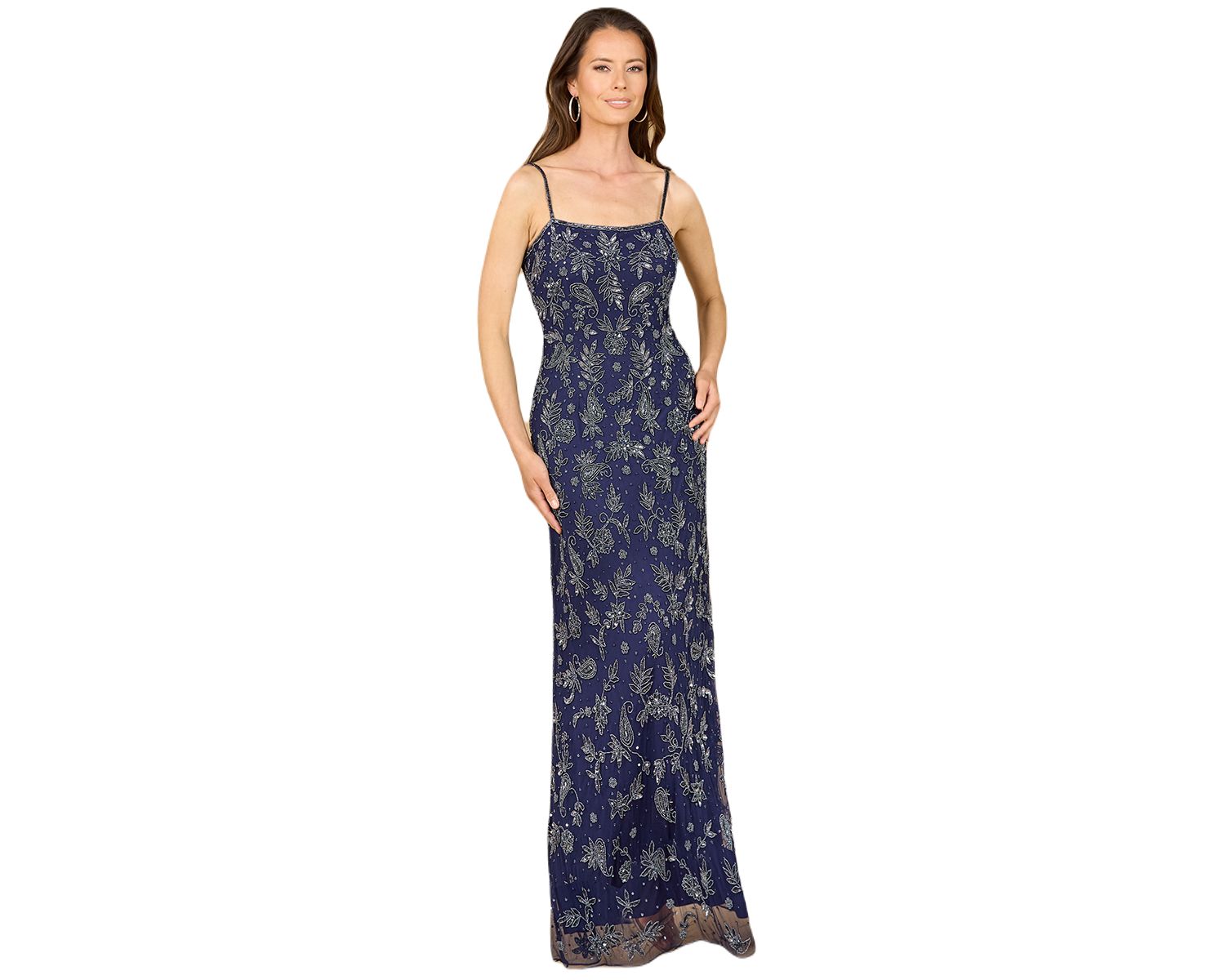 Women's Sheath Gown with Long Sleeve Jacket