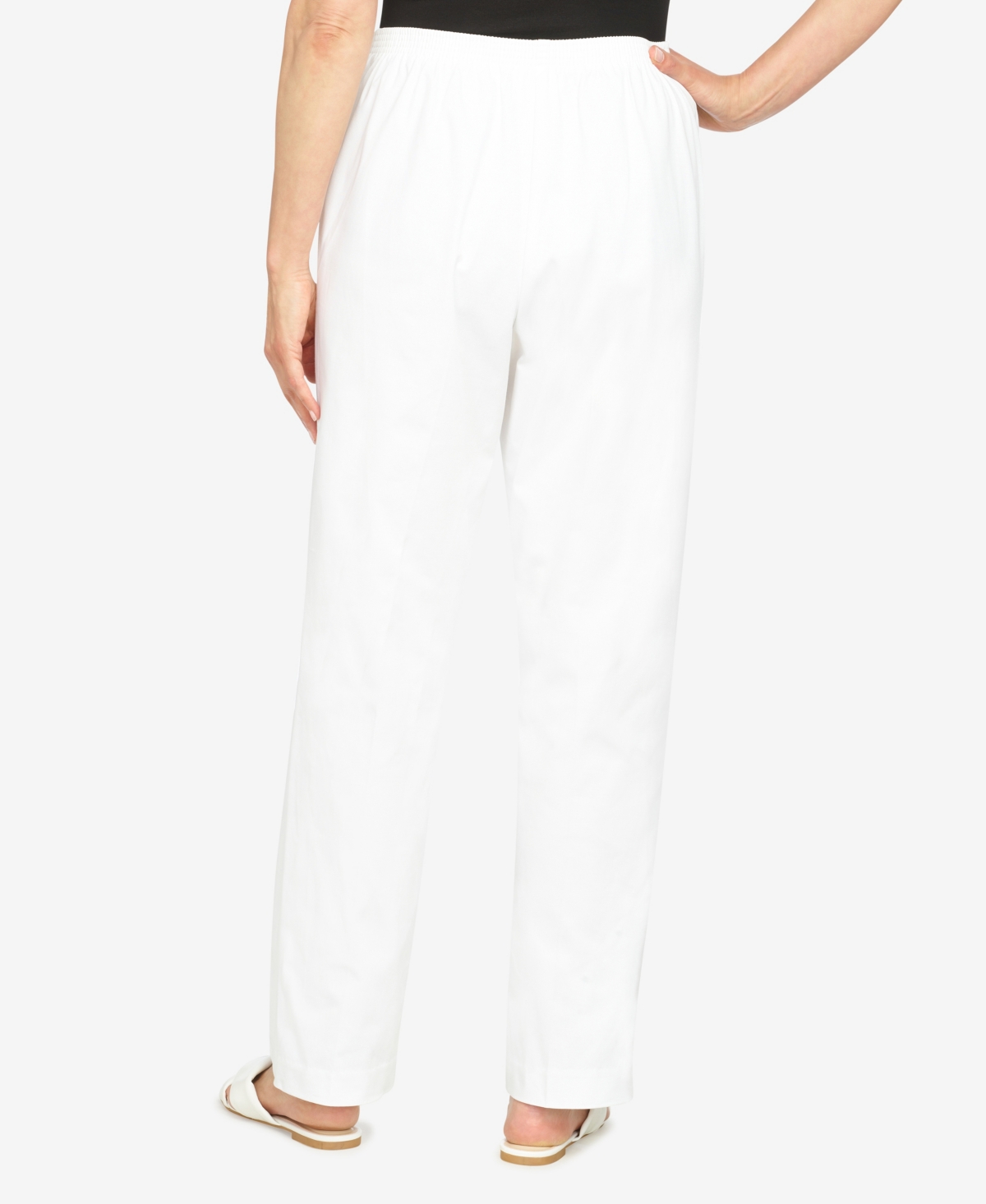 Alfred Dunner Petite Mid-rise Casual Pants