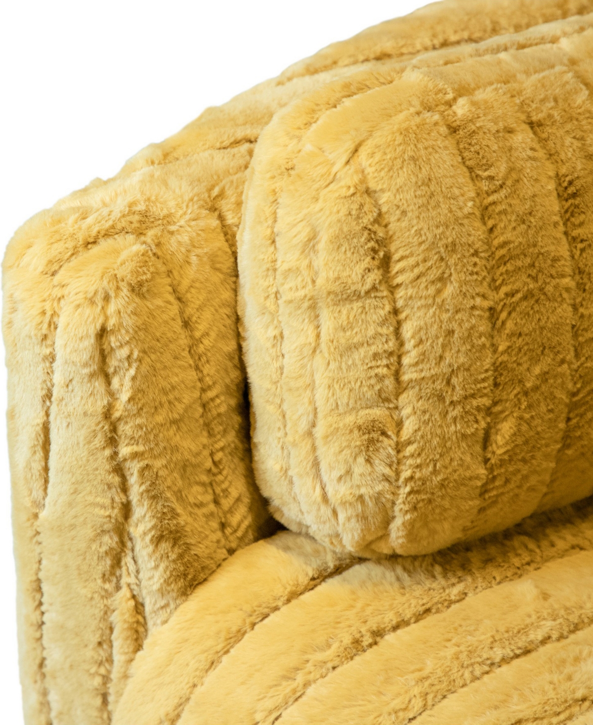 Furniture Of America 41" Jorvien Modern Chenille Power Swivel Glider Recliner With Pillows In Yellow