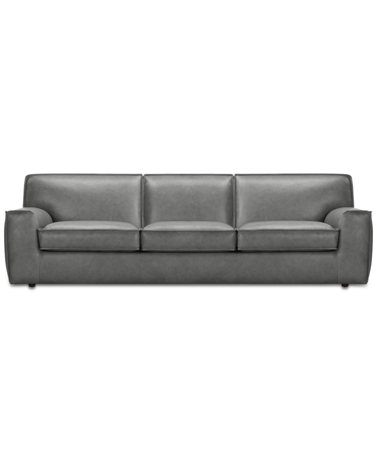 Macy's Glympton 110" Leather Sofa, Exclusively At