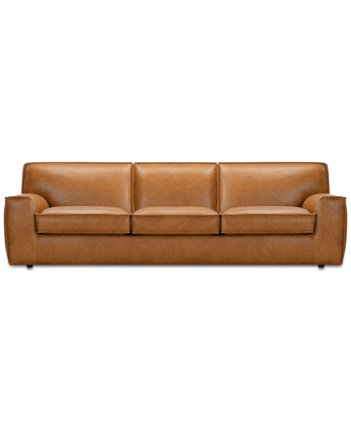 Macy's Glympton 110" Leather Sofa, Exclusively At