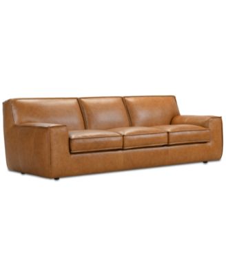 Glympton 110" Leather Sofa, Exclusively at Macy's