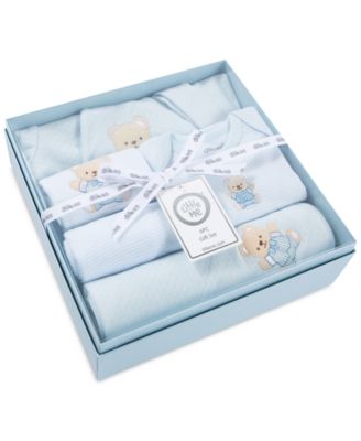 Baby Boys Cute Bear Cotton Gift Box, 6 Piece Set