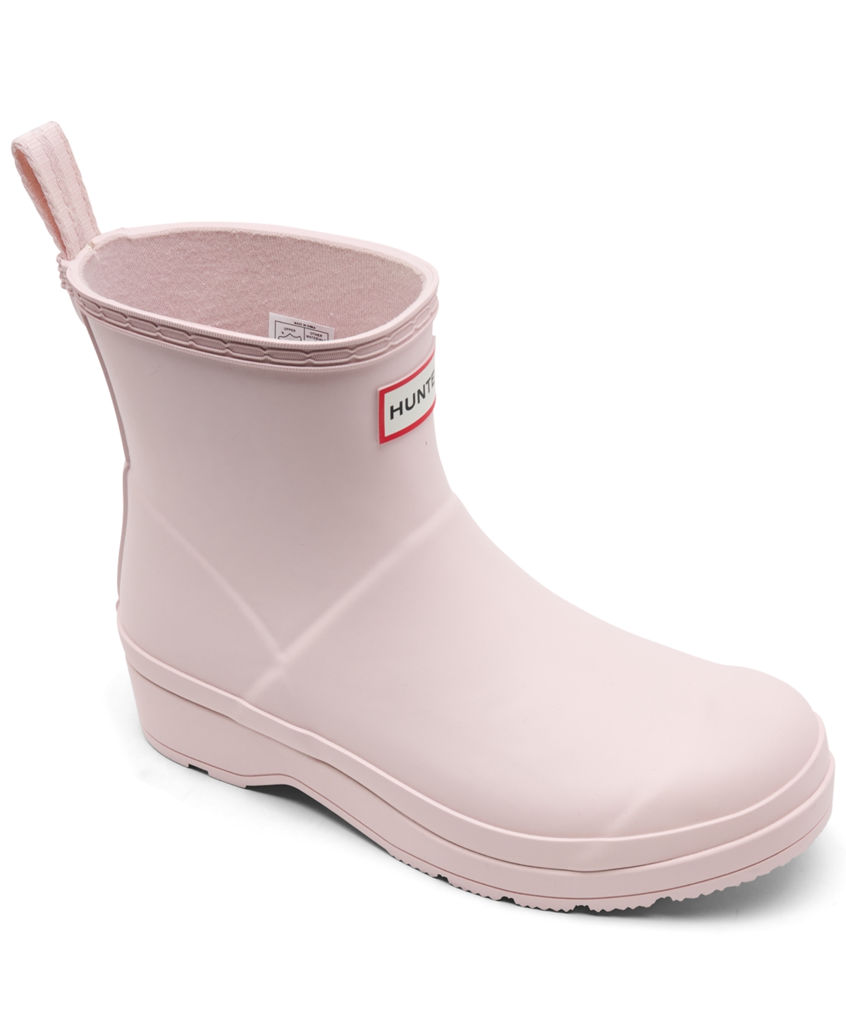Hunter Women's Play Short Rain Boots From Finish Line In Light Natural