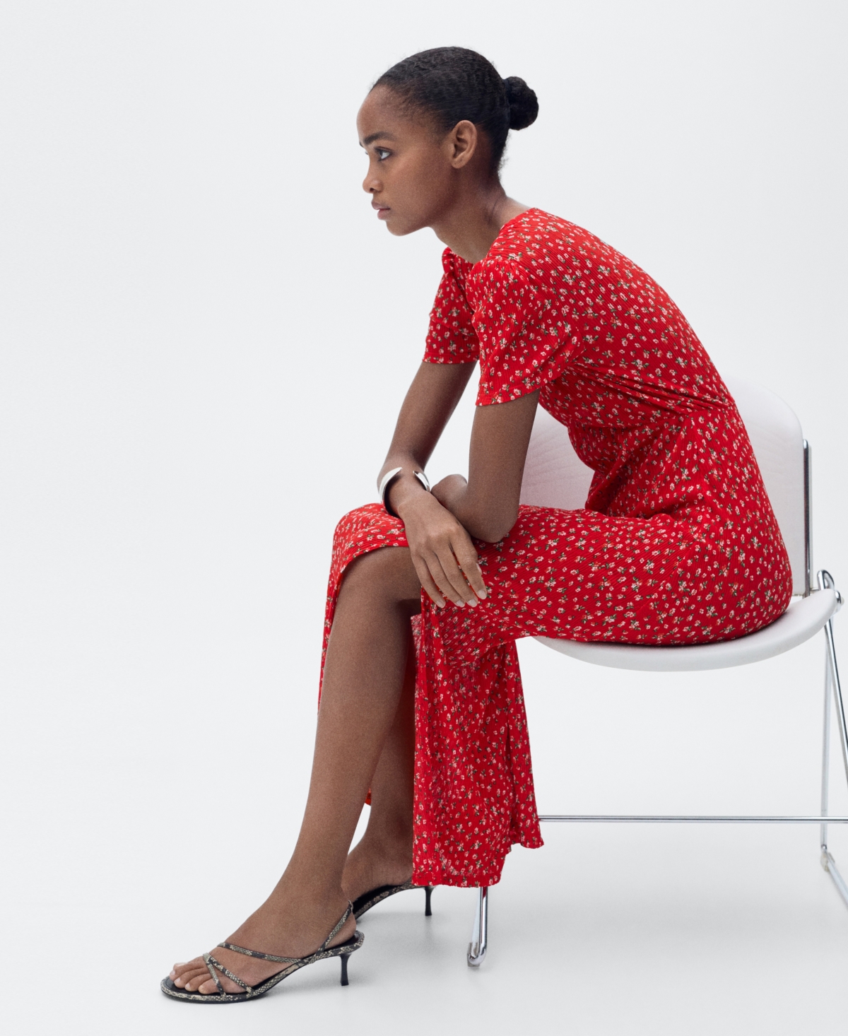 Mango Women's Midi Floral Dress