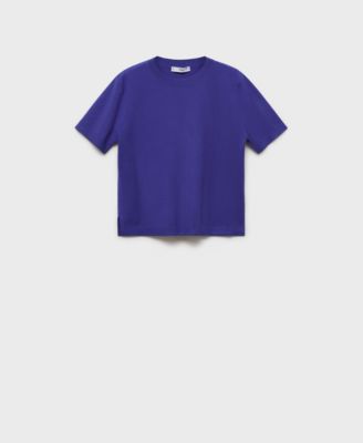 Women's Short-Sleeved Fine-Knit Sweater