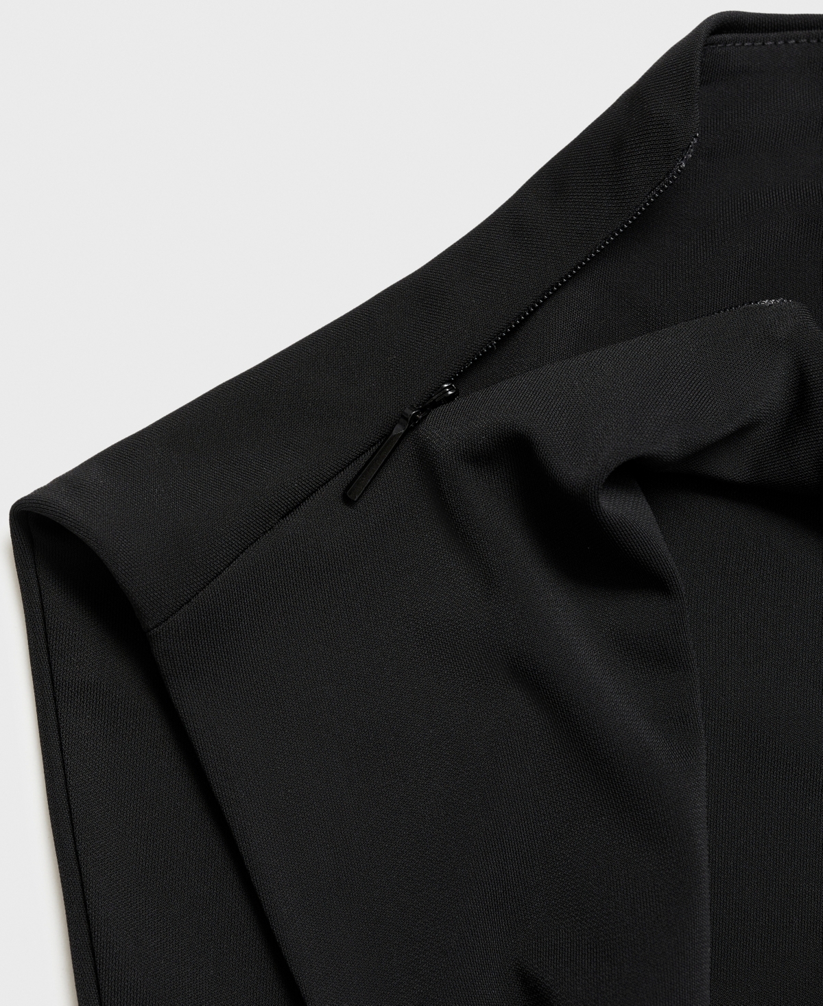 Shop Mango Women's Side Slit Draped Dress In Black