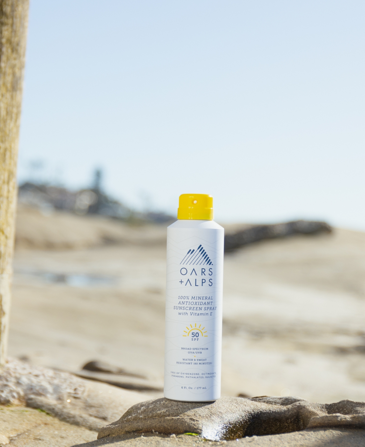 Oars + Alps Mineral Sunscreen Spray Spf 50, 6 Oz.