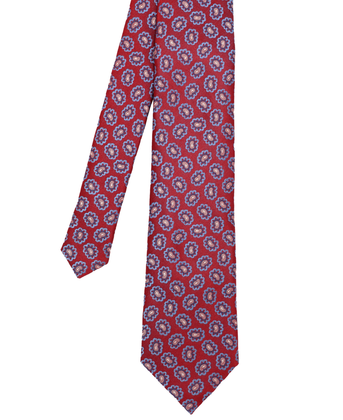 Men's Paisley Medallion Silk Tie - Red