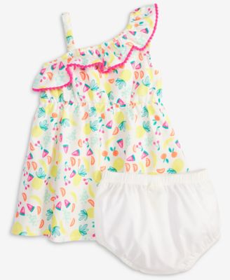 Baby Girls Fruit Toss Printed Dress & Bloomer, 2 Piece Set, Exclusively at Macy's
