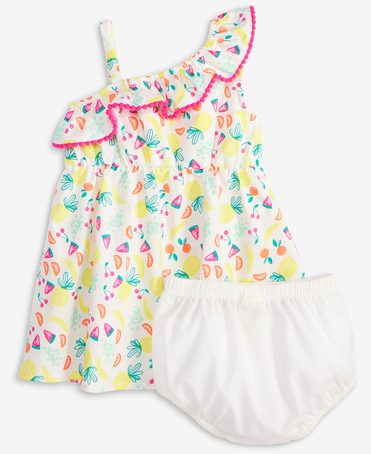 First Impressions Baby Girls Fruit Toss Printed Dress & Bloomer, 2 Piece Set, Exclusively At Macy's