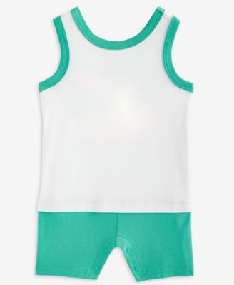 Baby Boys Dog Graphic Colorblocked Sunsuit, Exclusively at Macy's