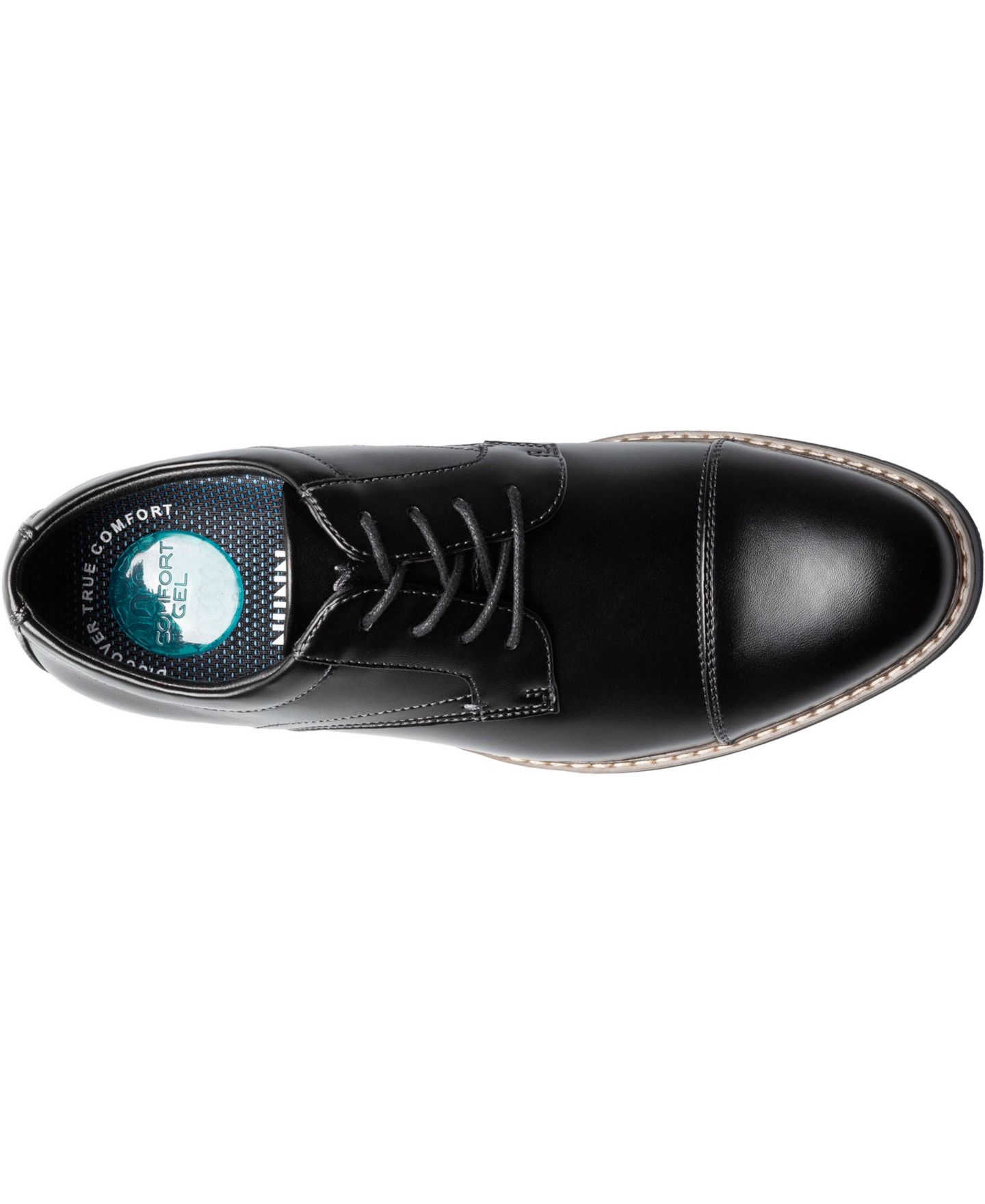Мужские туфли Nunn Bush Carmelo Cap Toe Oxford, цвет: Чёрный — фото 6