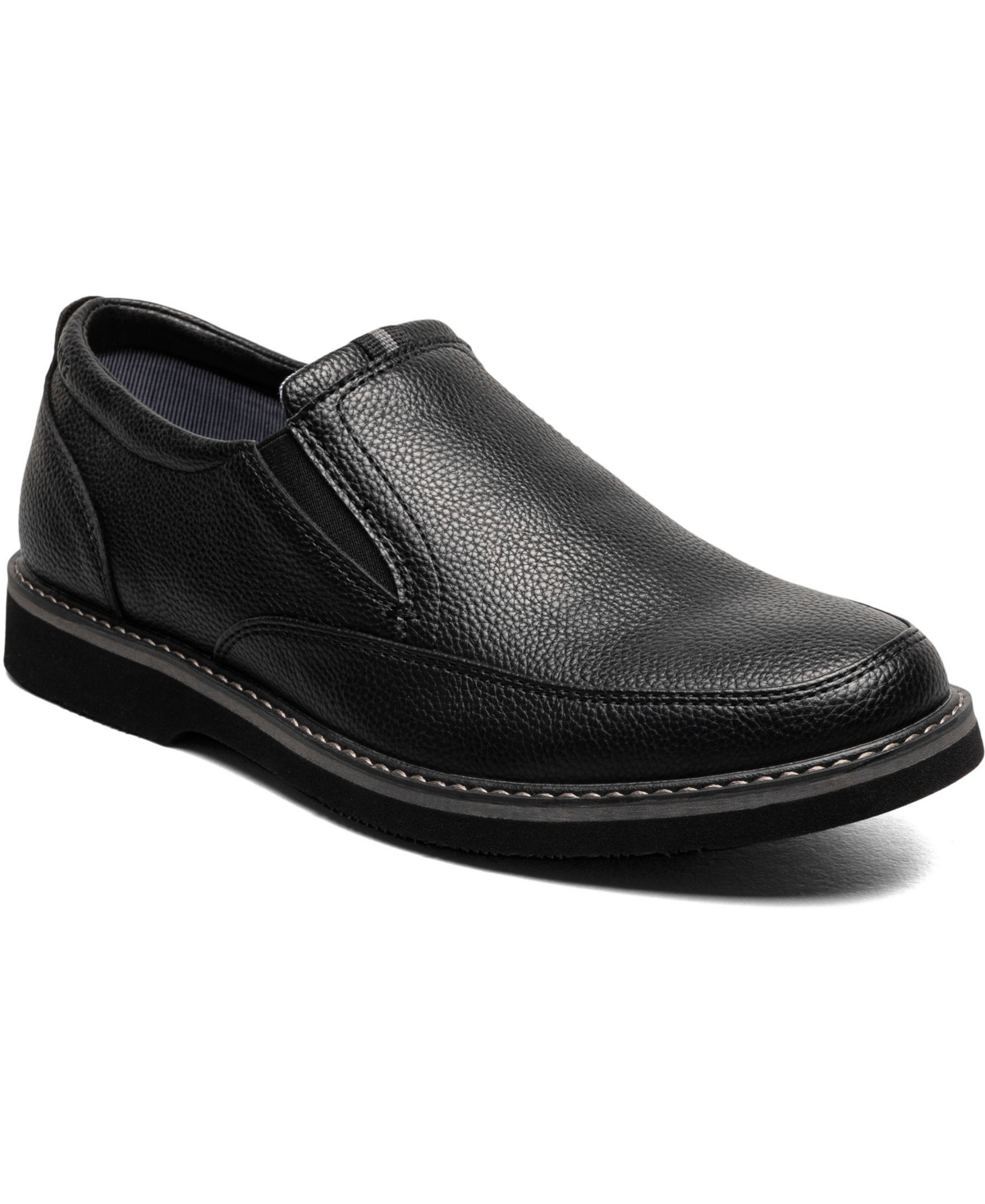 Men's Ashton Moc Toe Shoe - Black tumble