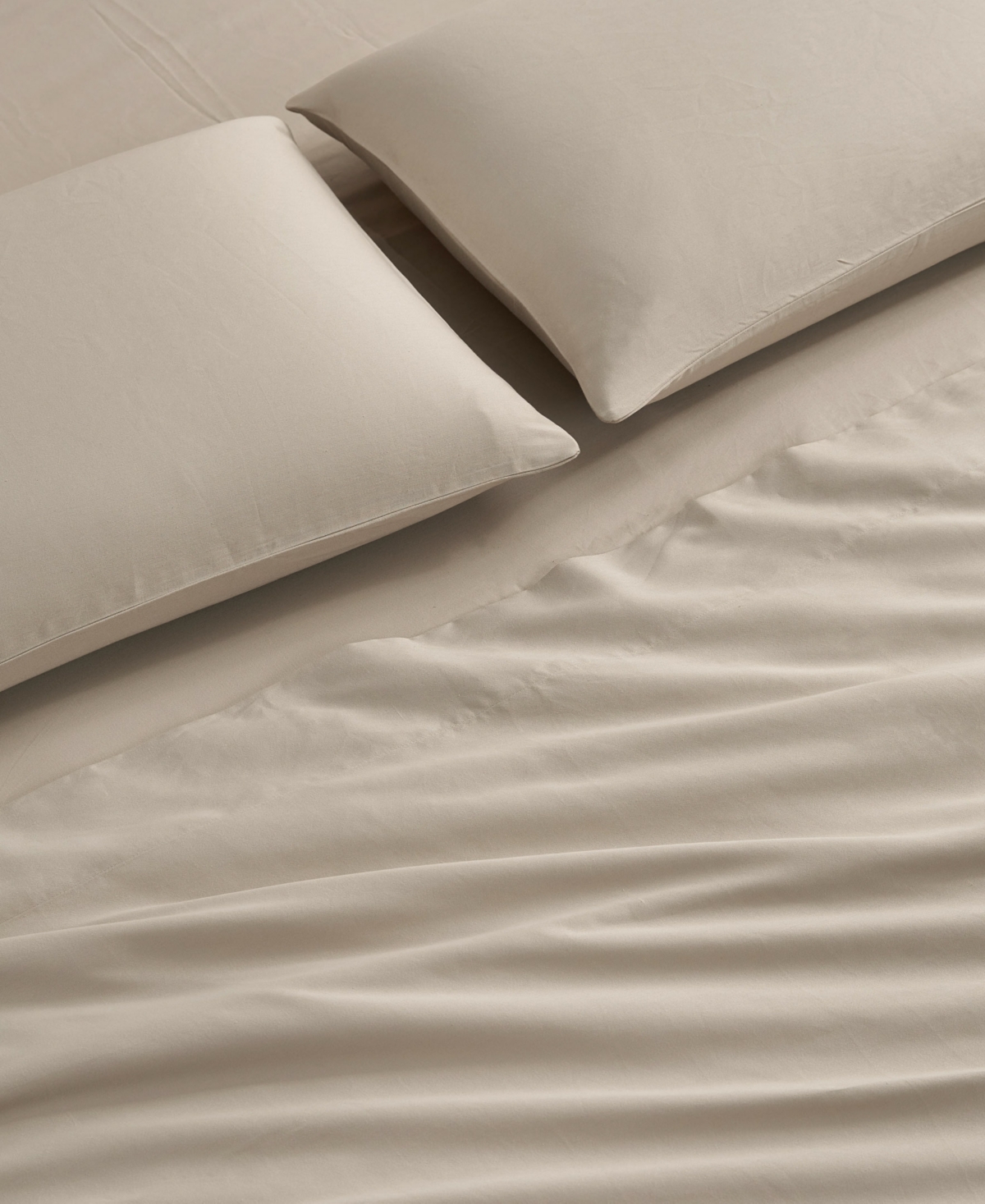 Jessica Simpson Blissful Dreams 300-thread Count Cotton Sateen 3-pc. Sheet Set, Twin In Linen Brown