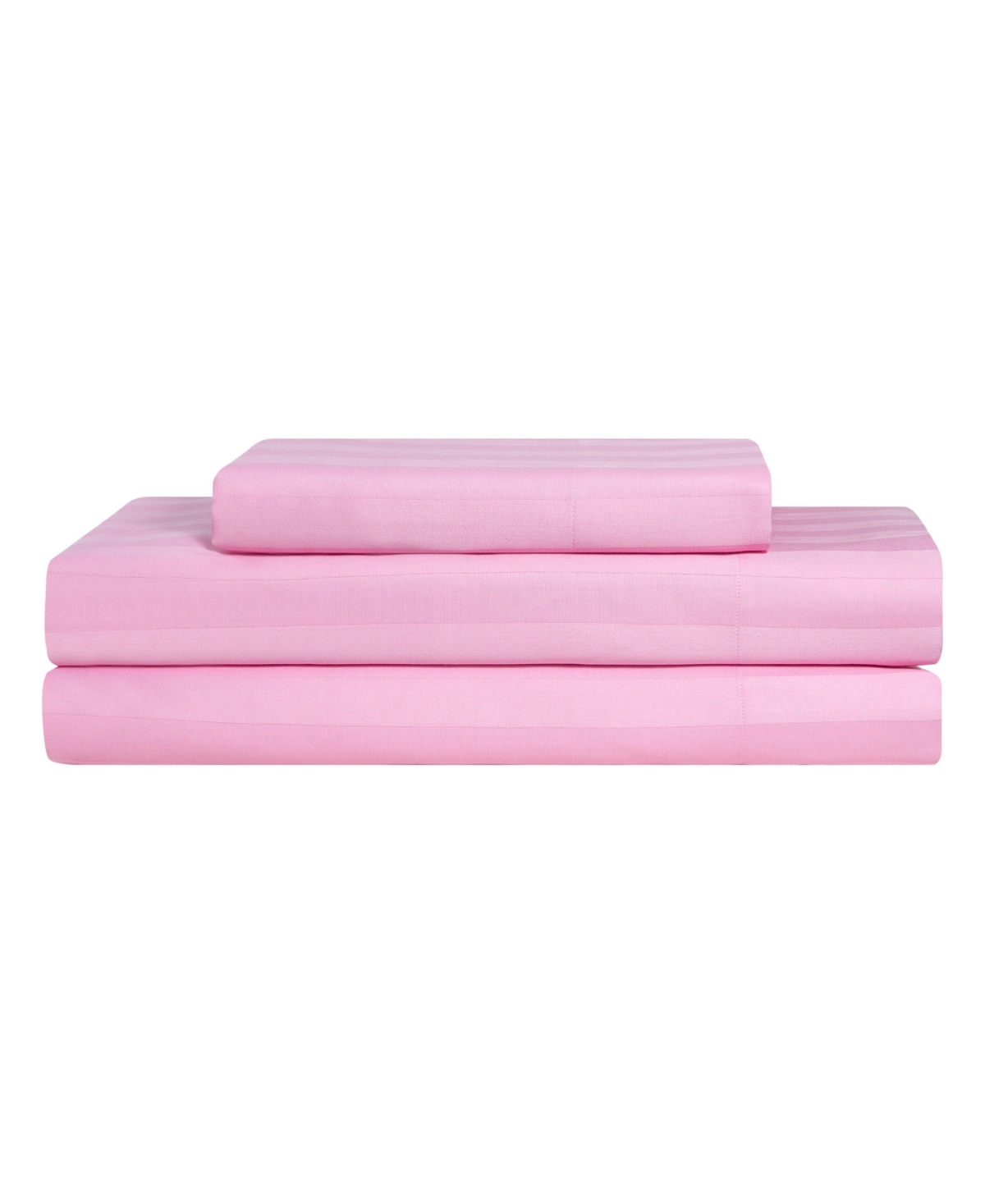 Juicy Couture Royal Dreams Damask Stripe 300-thread Count Sateen Cotton 3-pc. Sheet Set, Twin In Pink