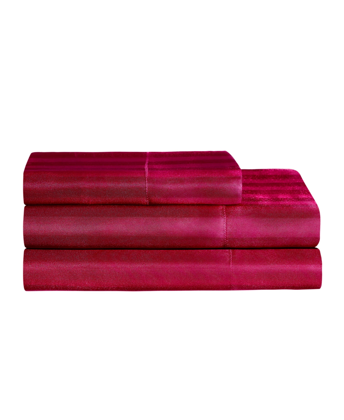 Juicy Couture Satin Damask 3-pc. Sheet Set, Twin In Hot Pink