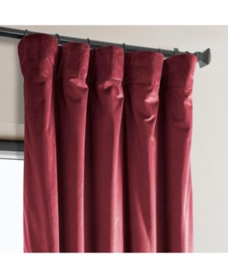 Heritage Plush Velvet Room Darkening Curtain