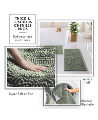 8-Piece Complete Bathroom Decor & Accessory Set with Bath Rugs