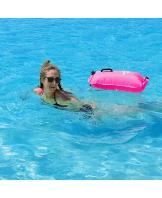 28L Safety Swim Buoy, Ultralight Tow Float & Dry Bag for Swimming, Kayaking, Snorkeling, Diving, Fishing with Adjustable Waist Belt