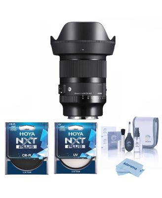 20mm f/1.4 DG DN Art Lens for L Mount, Bundle with Hoya 82mm UV and CPL Filters