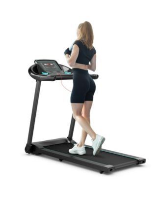 2.25HP Electric Running Machine Treadmill with Speaker and APP Control-Blue