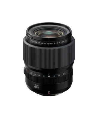 Fujinon GF 55mm f/1.7 R WR Lens, Bundle with Hoya 77mm UV and CPL Filters