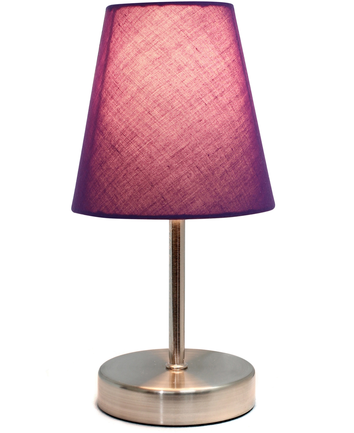 Creekwood Home 10.5" Metal Iconic Duo Mini Sand Nickel Table Lamp Set
