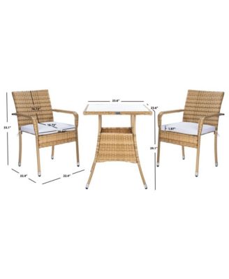 3 Piece Metal Laban Bistro Set