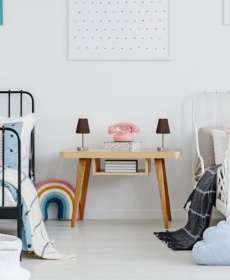 10.5" Metal Iconic Duo Mini Sand Nickel Table Lamp Set