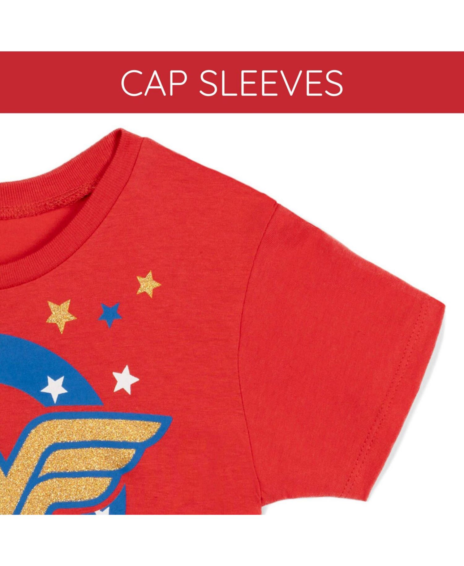 Little Girls Glitter Graphic T-Shirt