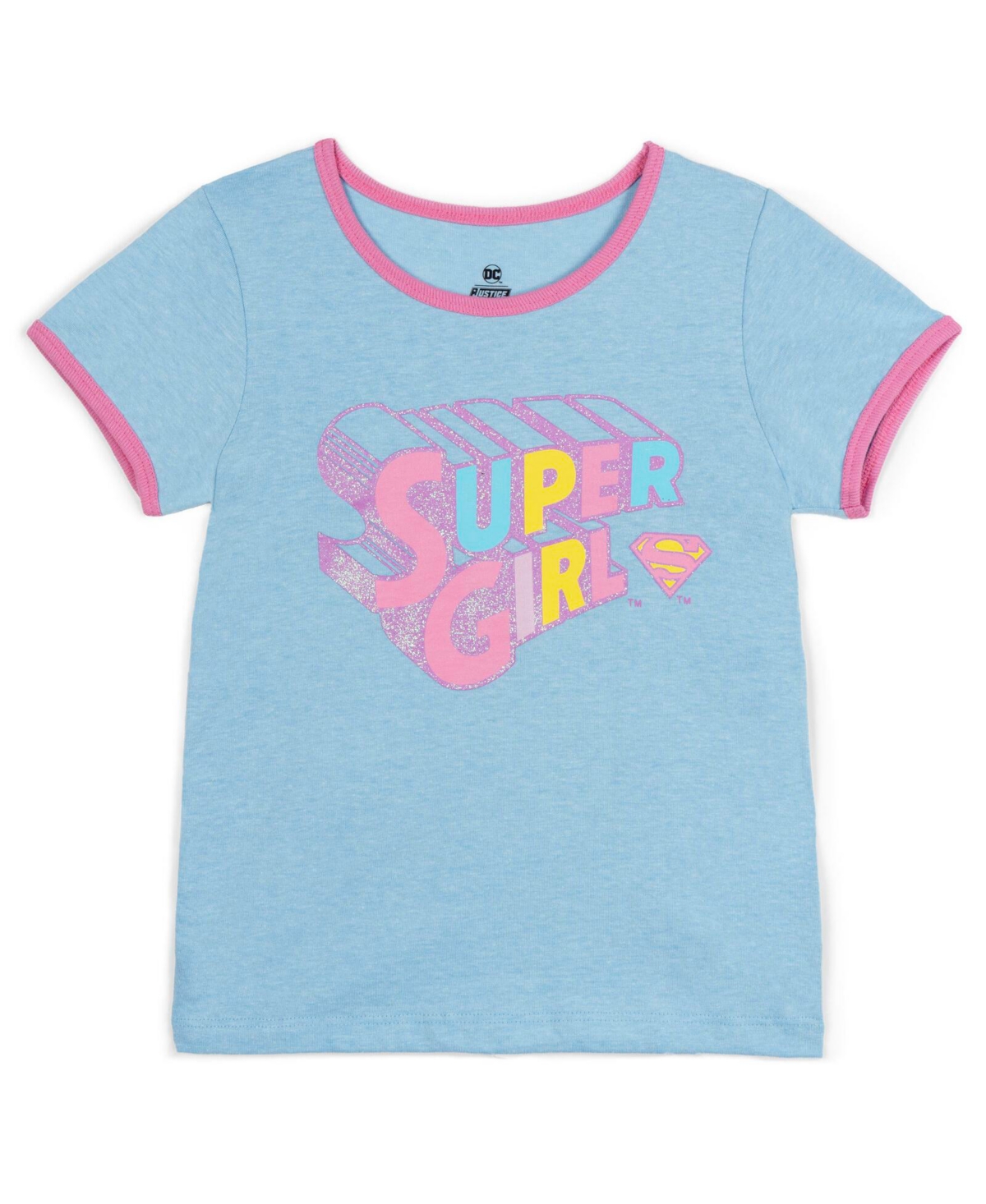 Justice League Girls Dc Comics Super Ringer T-Shirt