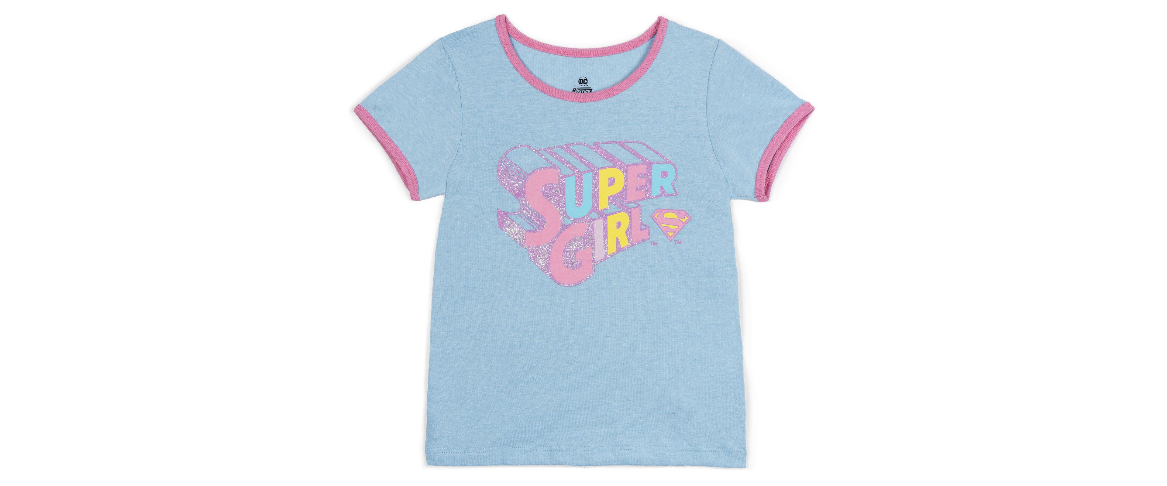 Justice League Girls Dc Comics Super Ringer T-Shirt