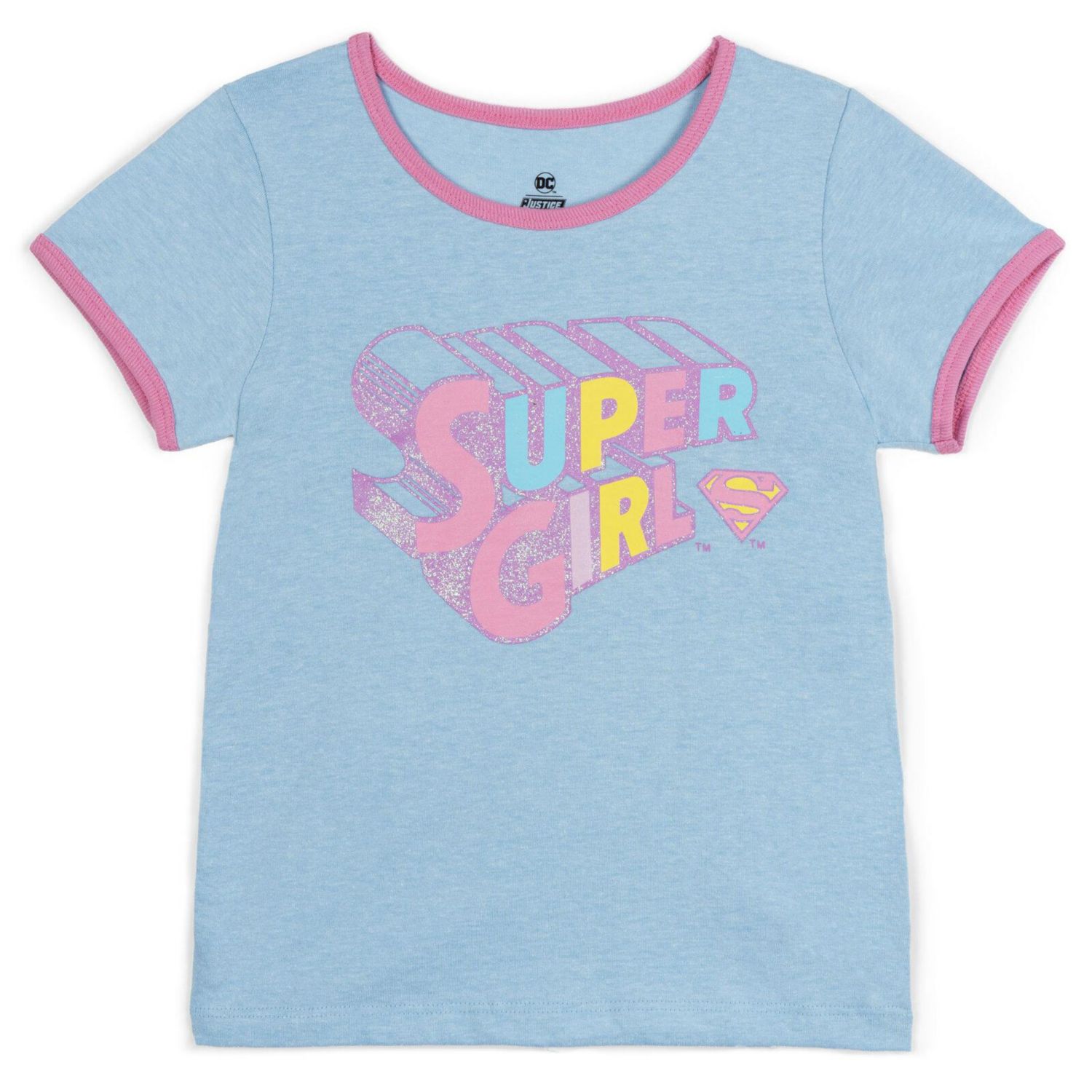 Girls' Glitter Graphic T-Shirt