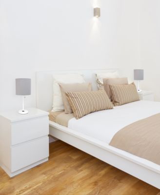 19.5" Metal Oslo Contemporary Bedside Duo Table Lamp Set