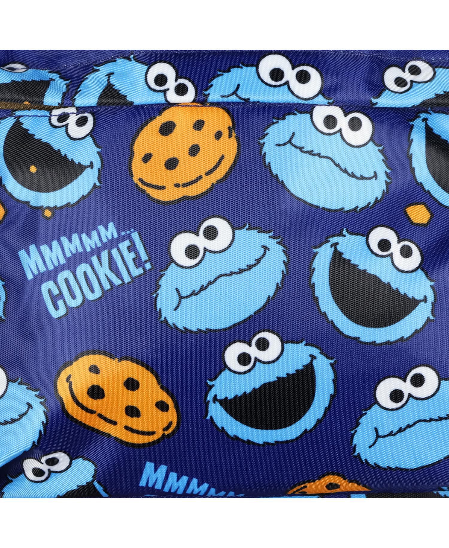 Backpack Cookie Monster All-Over Tossed Print School Book Bag