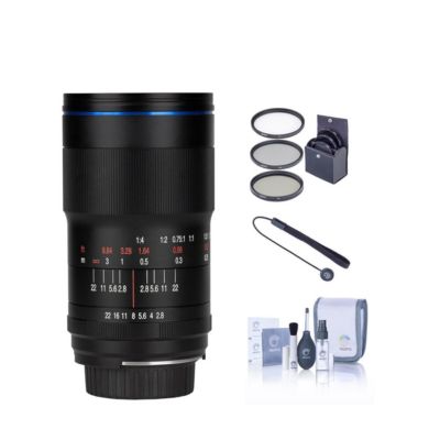 Laowa 100mm f/2.8 2X Ultra Macro APO Lens for Sony E, Bundle with ProOptic 67mm Filter Kit, Cleaning Kit, Lens Cap Tether