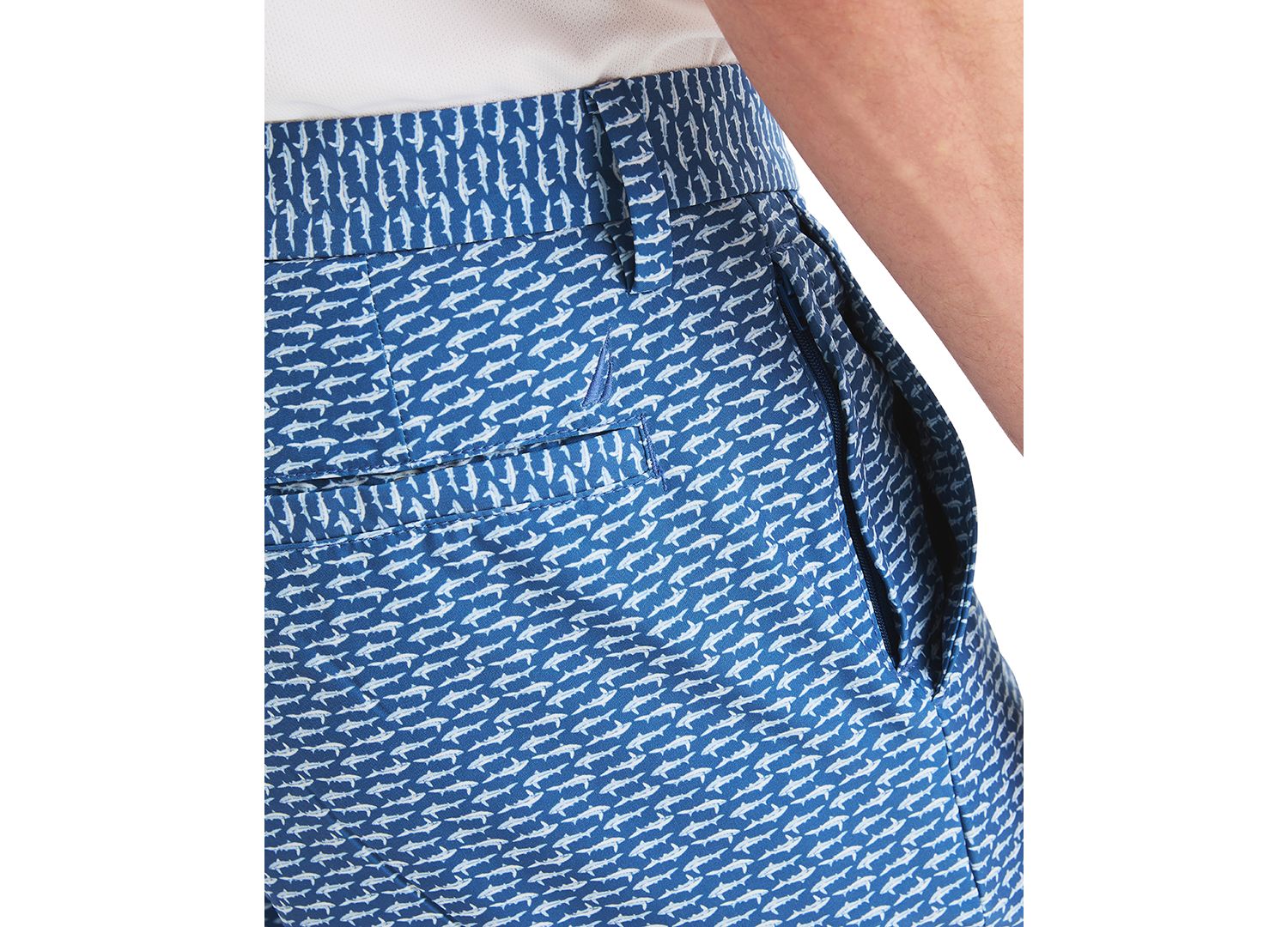 Men's 8.5" Slim-Fit Shark Graphic Shorts