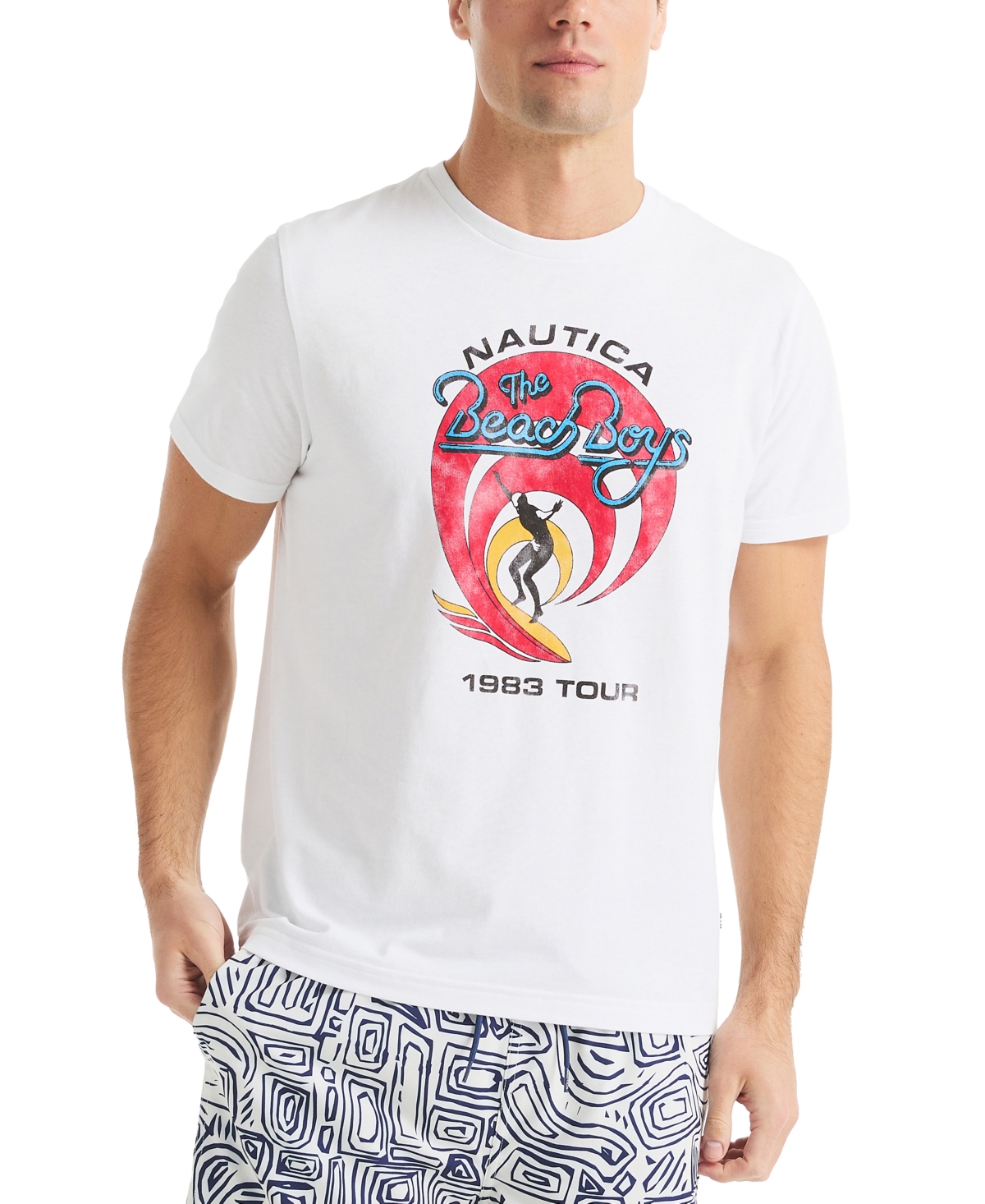 NAUTICA BEACH BOYS X NAUTICA MEN'S CLASSIC-FIT GRAPHIC T-SHIRT 