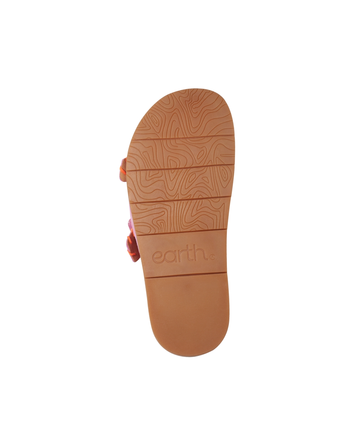 EARTH WOMEN'S FAUSTO STITCHED DOUBLE BAND SLIP-ON SANDALS 