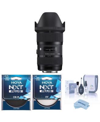 18-35mm f/1.8 DC HSM ART Lens for Canon EF, Bundle with Tiffen 77mm UV and CPL Filters