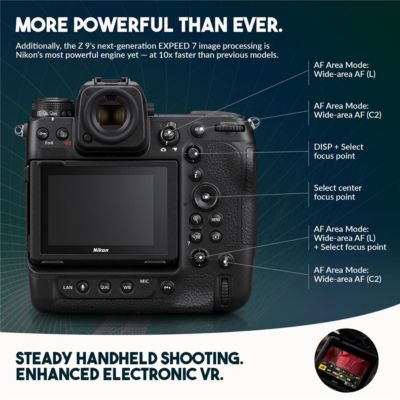 Z9 Mirrorless Camera, Bundle with 512GB Memory Card, Li-Ion Battery, Tripod and Cleaning Kit