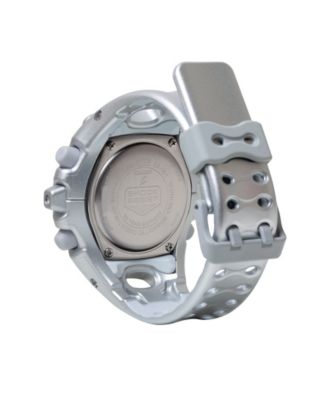 Men's Silver Tone Resin Watch, 58.2mm