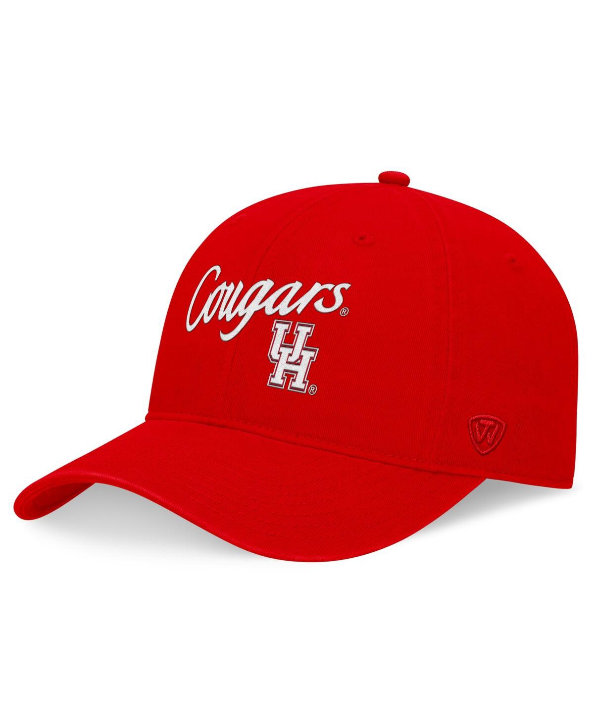 Top Of The World Men's Red Houston Cougars Heritage Ceecee Adjustable Hat In Red