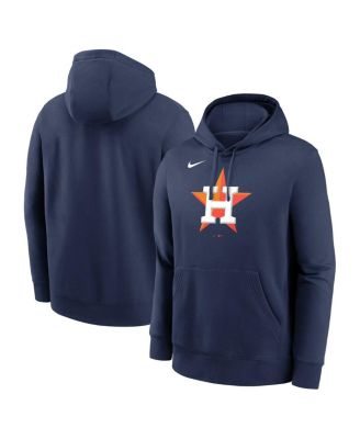 Nike - Men's Navy Houston Astros Logo Club Fleece Pullover Hoodie